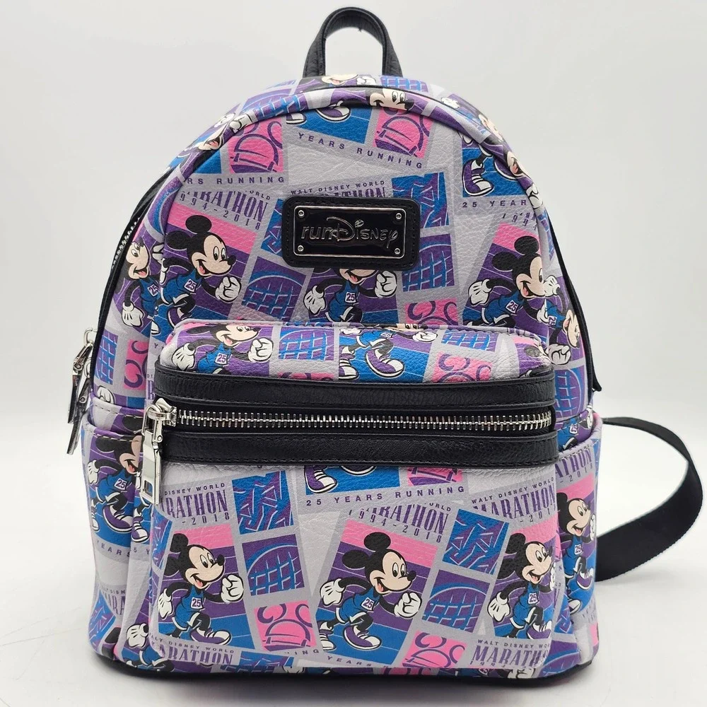 Run Disney Loungefly WDW Running Marathon 25th Anniversary Backpack Bag 2018